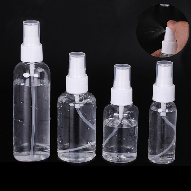 Fragrance Atomizer Pump - 10/30/50/75/100ml Refillable Bottles Transparent Plastic Perfume