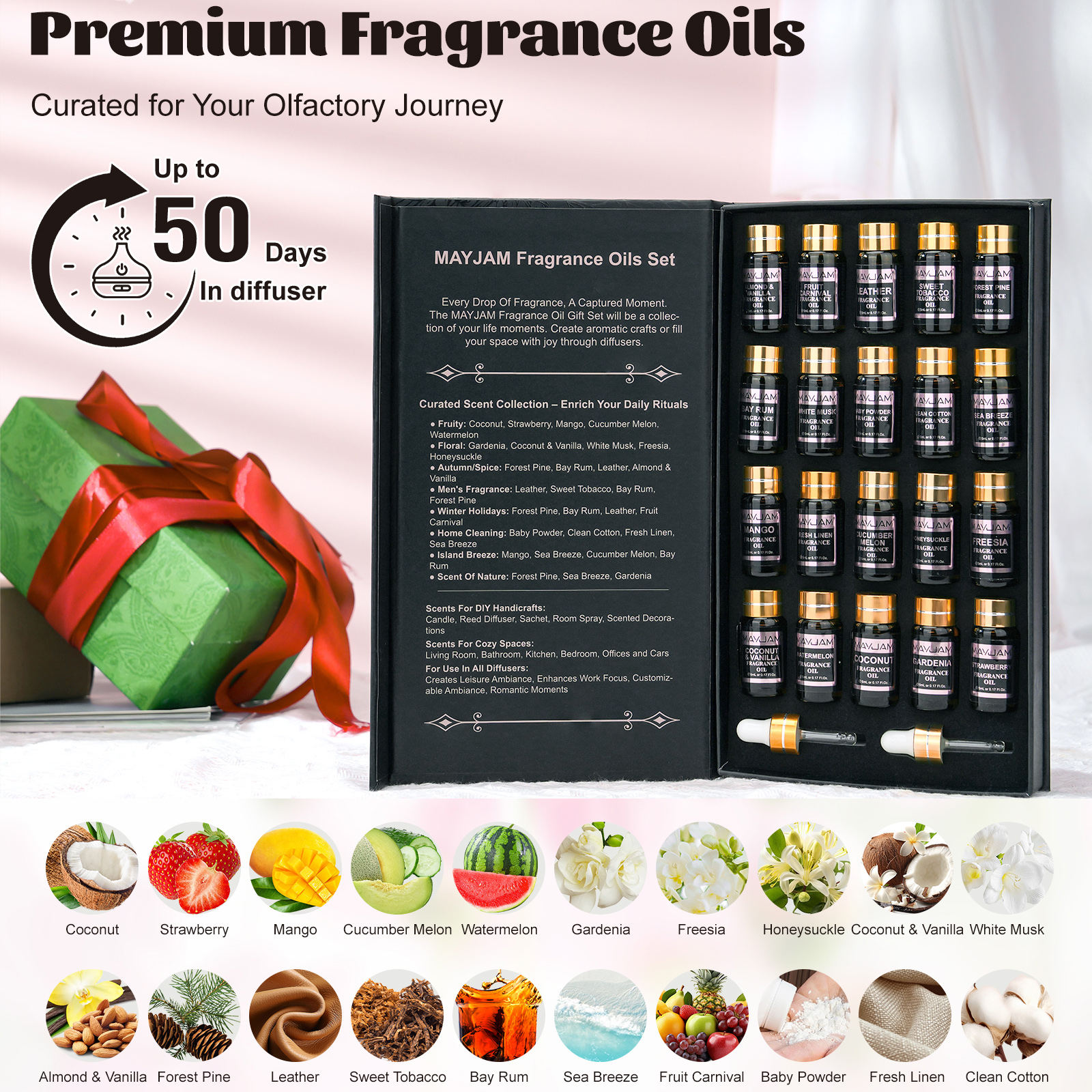 Perfume Fragrance Powder - MAYJAM 20pcs Fragrance Oil Gift Set