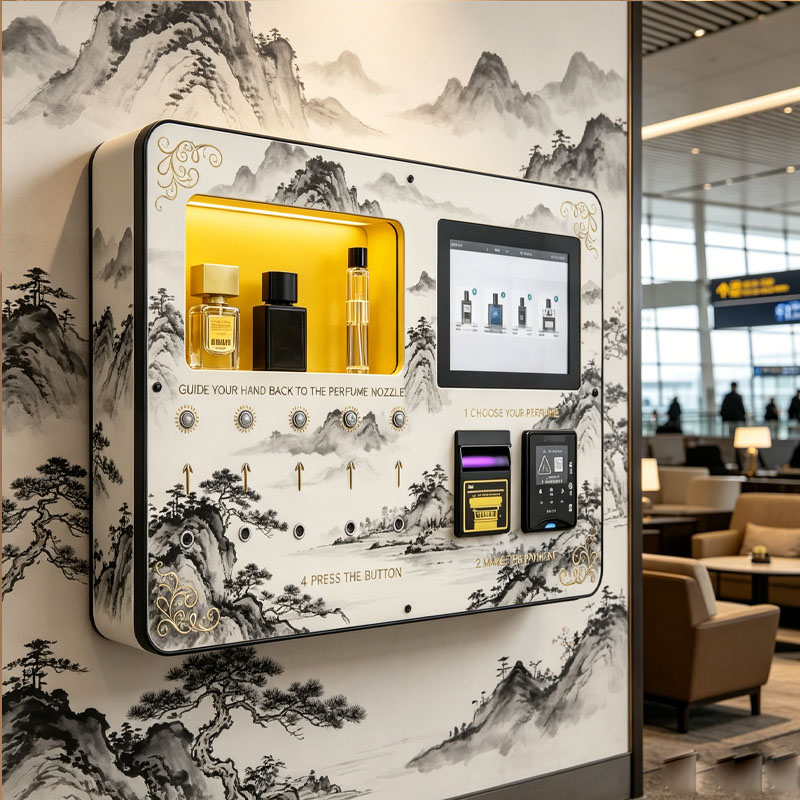Perfume In Fragrance Shop - Smart Fragrance Sampling Station Wall Mounted