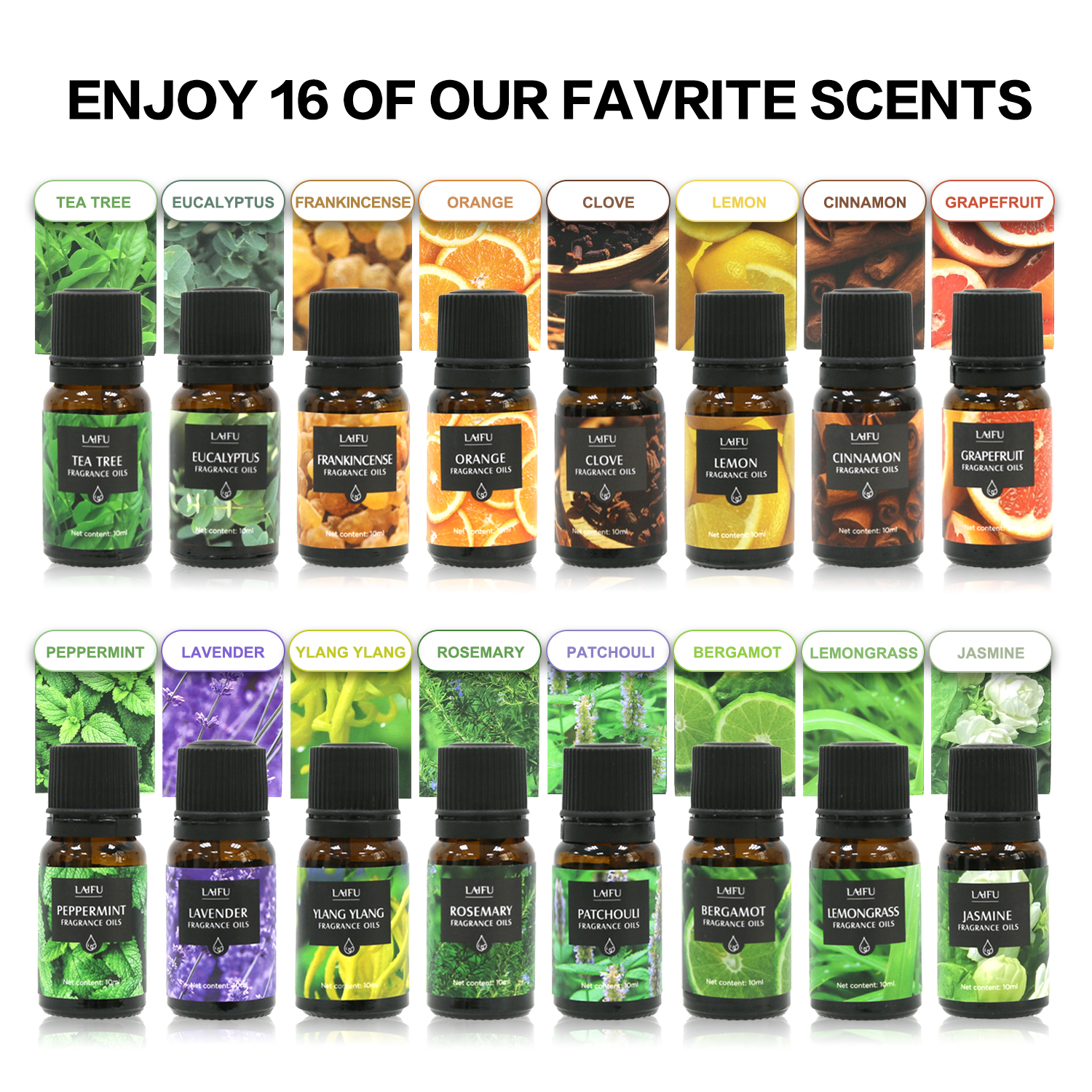 16x10ml Essential Oils Set for – Perfume Villa Fragrance recenzja i cena