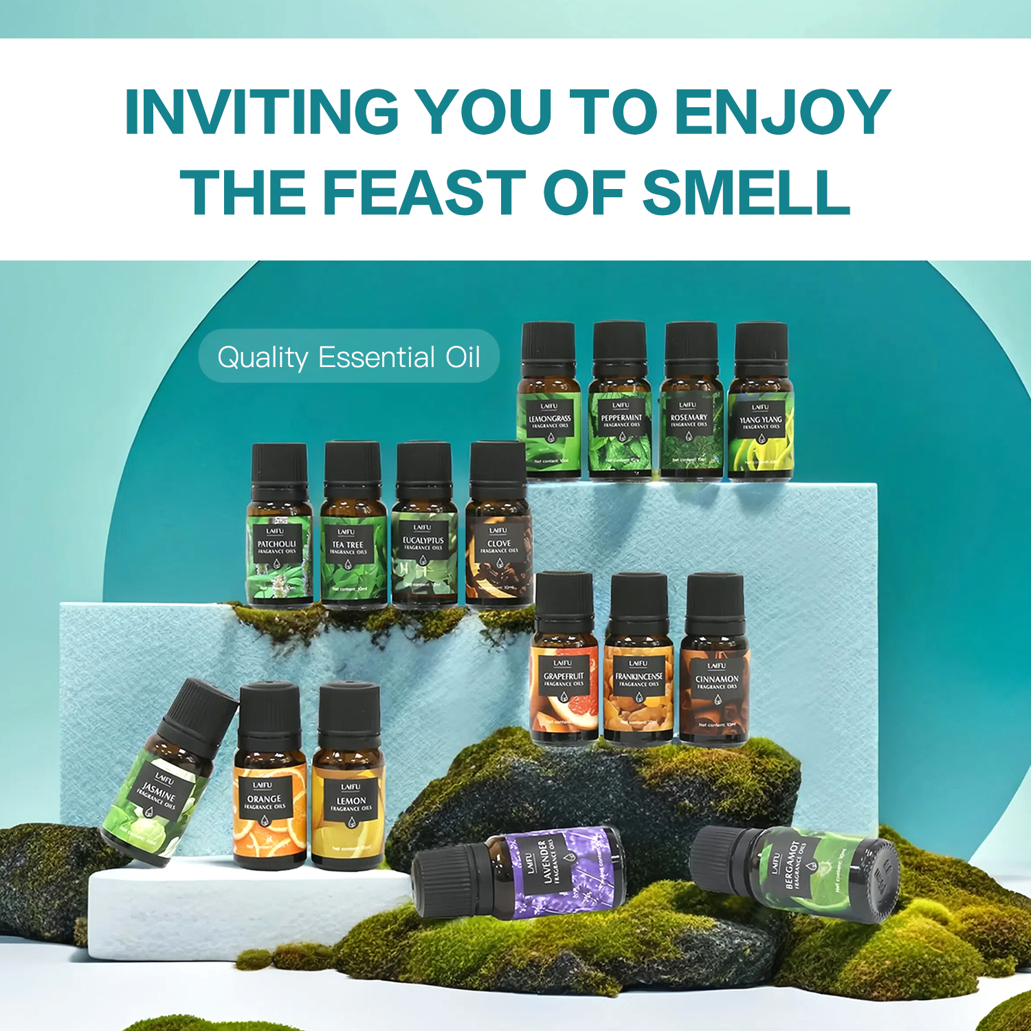 16x10ml Essential Oils Set for – Perfume Villa Fragrance recenzja i cena