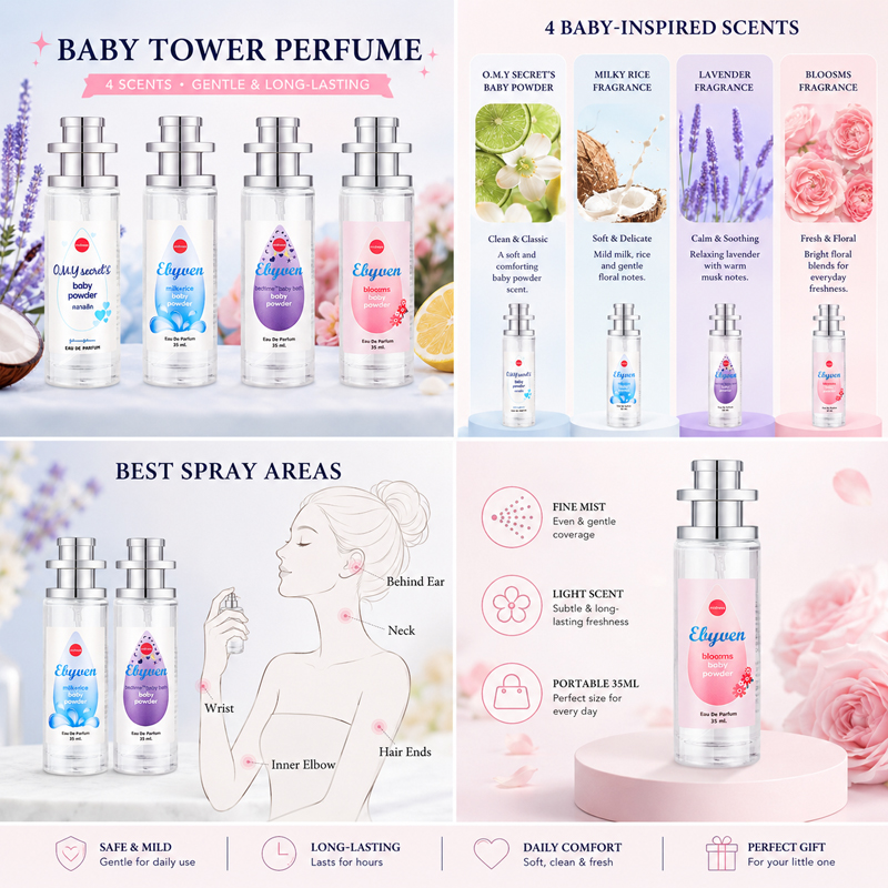 2pcs 35ml Baby Powder Perfume  – Perfume Fragrance Powder recenzja i cena