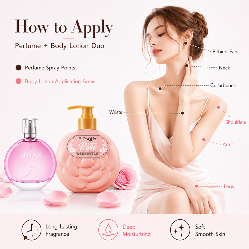 GECOMO Women's Perfume Set 50m – Perfume Fragrance Lotion recenzja i cena