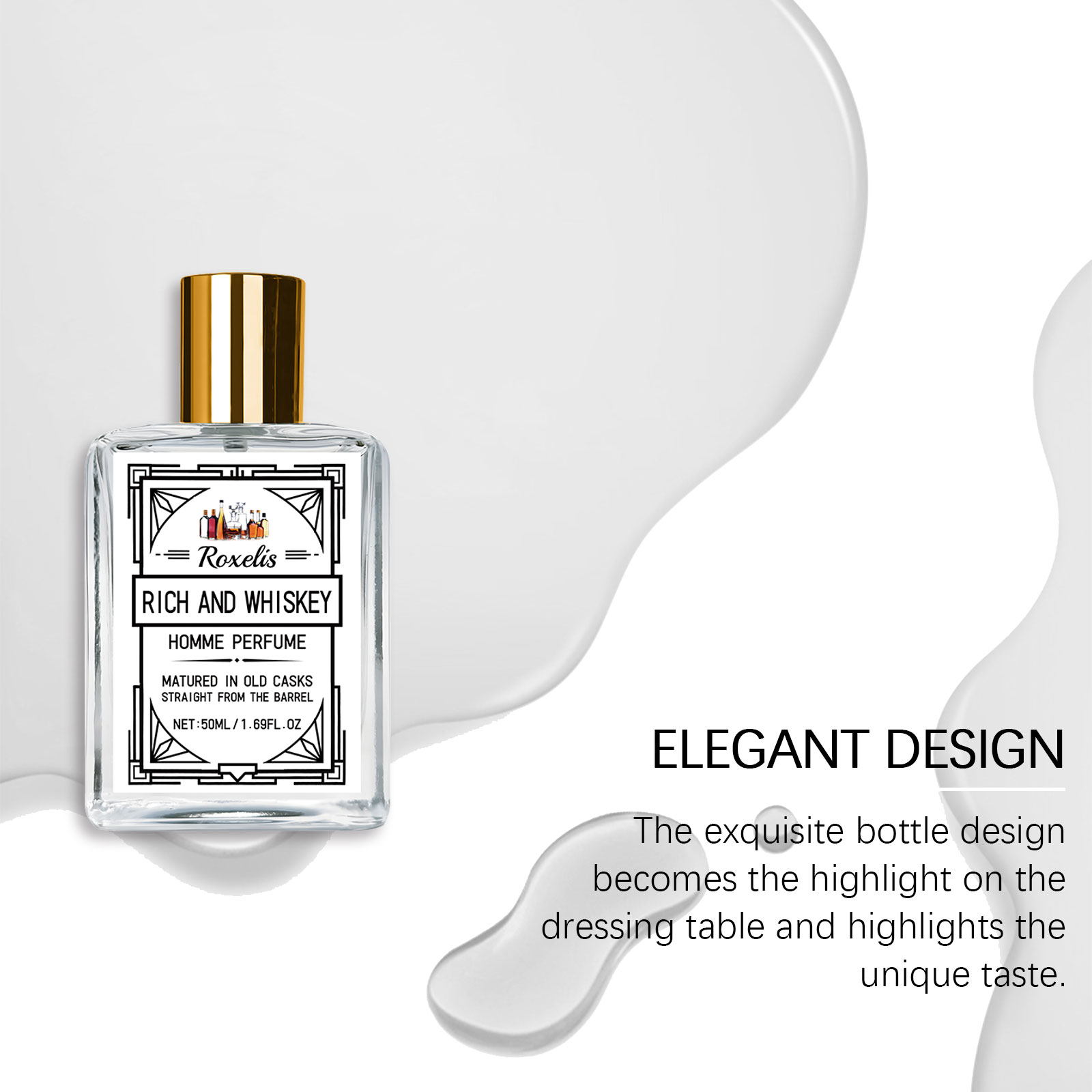 Roxelis 50ml Charm Whisky Men' – Perfume Fragrance Dupe recenzja i cena