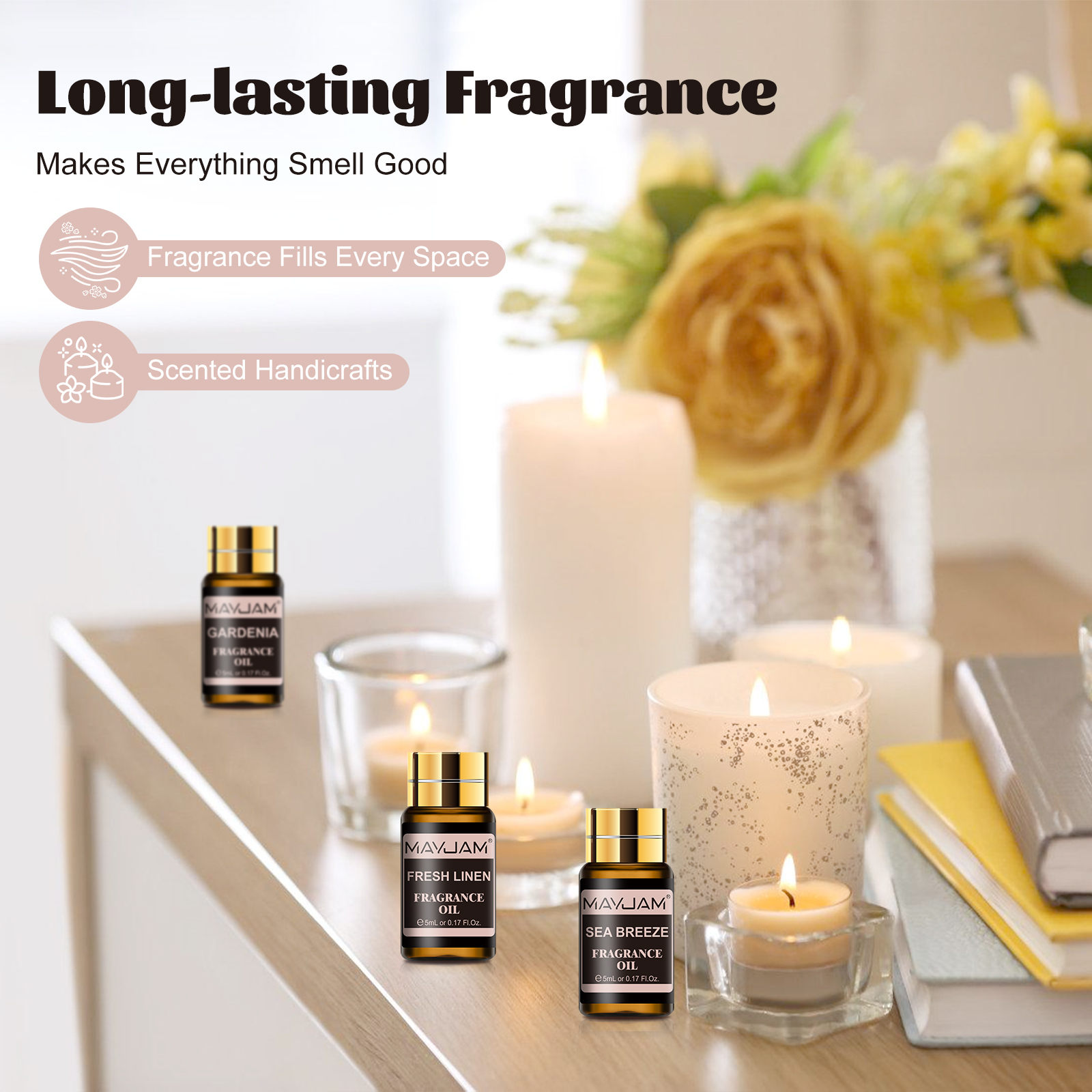 MAYJAM 20pcs Fragrance Oil Gif – Perfume Fragrance Powder recenzja i cena